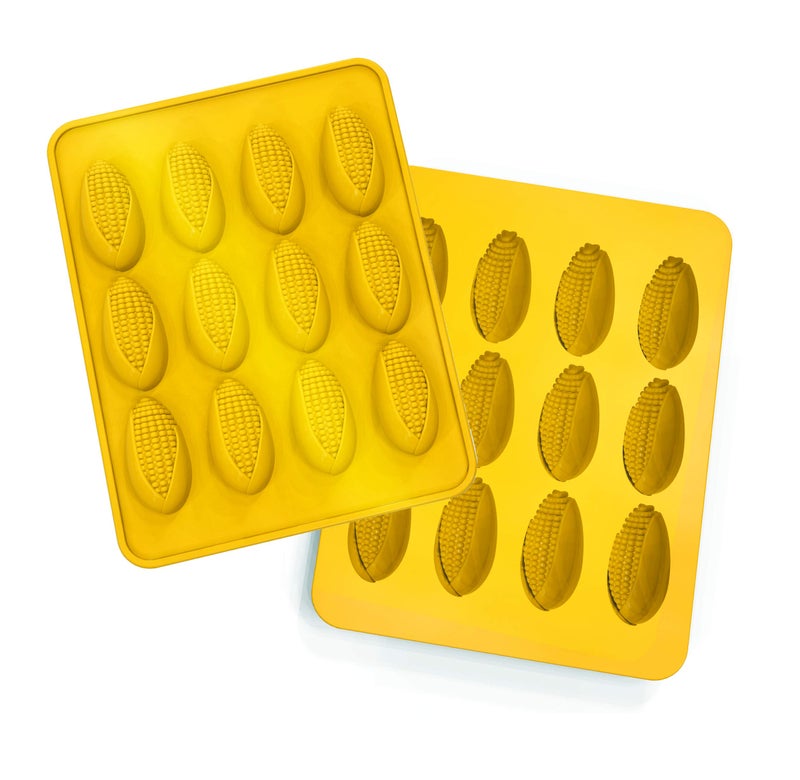 Mobi 12 Mini Corn Dogs Silicone Baking Mold, Yellow - Image 2